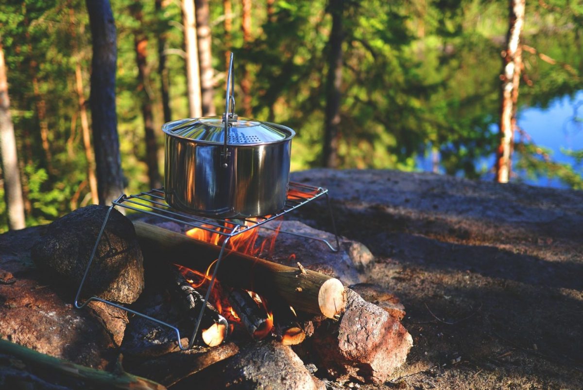 Assiette Camping acier Inoxydable 18 cm CAO de randonnée bushcraft